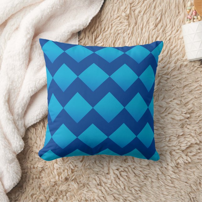 Blaugeometrie Kissen (Decke)