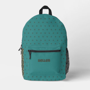 Blaugeometrische Muster Bedruckter Rucksack
