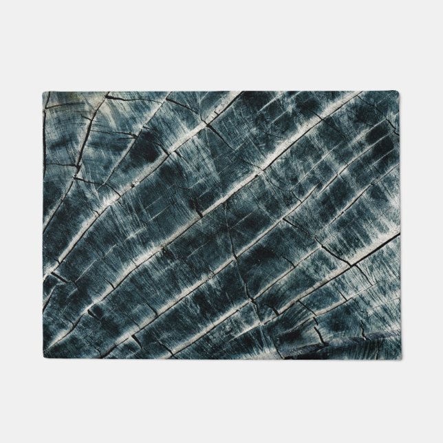 Blaugestrichenes Holz Fußmatte (Vorderseite)