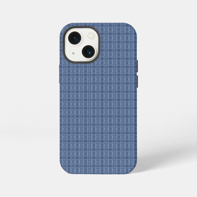 Blaugestrickmuster iPhone Hülle (Rückseite)