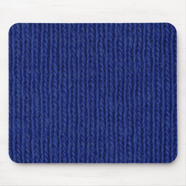 Blaugestrickte Baumwolle, naher Mousemat Mousepad (Vorne)