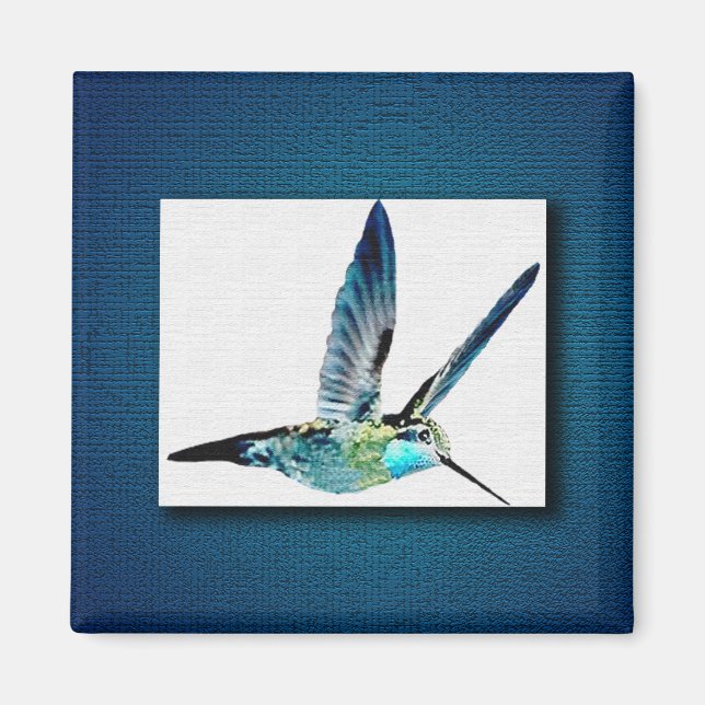 Blaugewurzelter Hummingbird Magnet (Vorne)