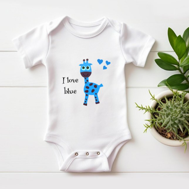 Blaugiraffe Baby Strampler (Von Creator hochgeladen)