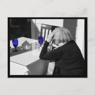 Blauglas Postkarte