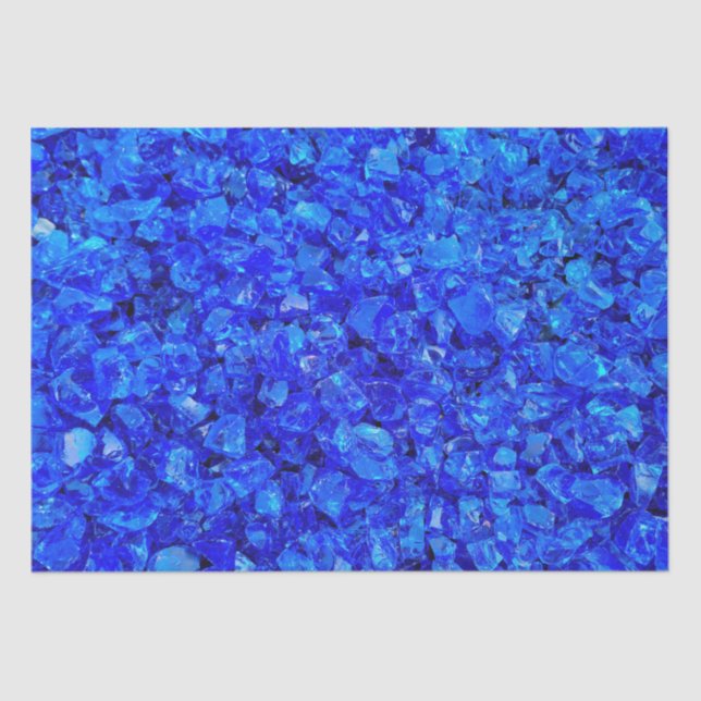 Blauglas-Steine Seidenpapier (Vorderseite)