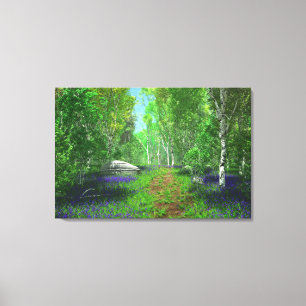 Blauglöckchen Leinwandbild Leinwanddruck