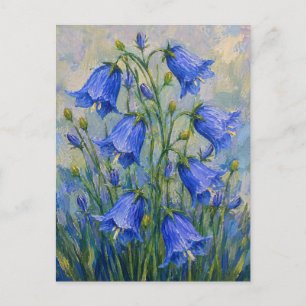 Blauglocken Blumen Postkarte
