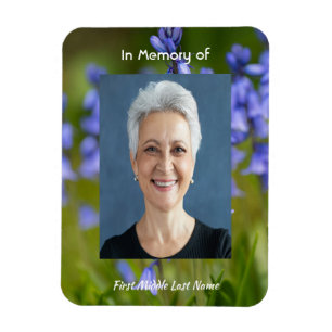 Blauglocken-Gartenblumen-Andenken Magnet