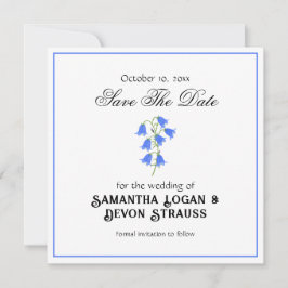 Blauglocken Hochzeitstermin speichern Save The Date