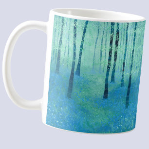 Blauglocken in Kent Landschaftsmalerei Kaffeetasse
