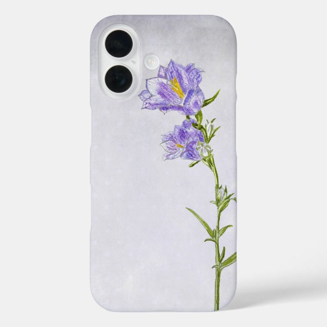 Blauglocken Kunstwerk Case-Mate iPhone Hülle (Rückseite)