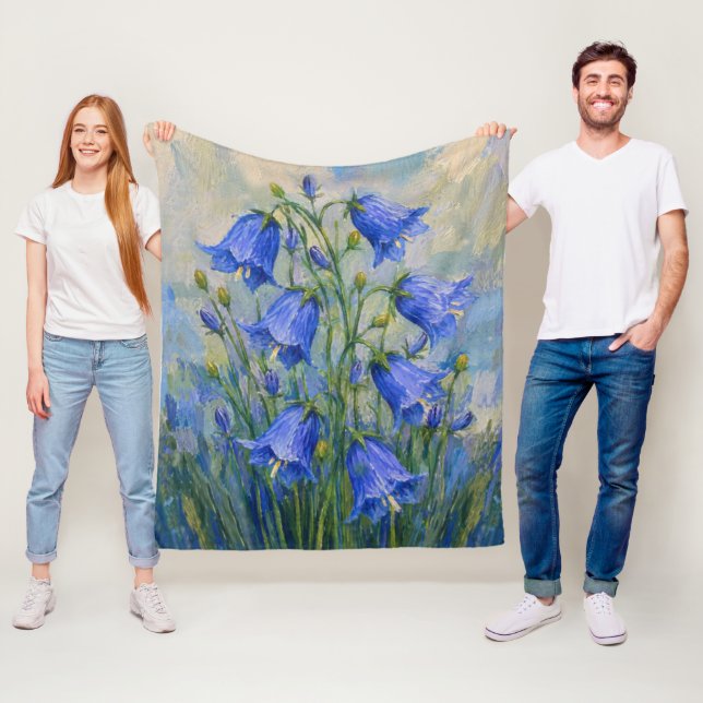 Blauglocken-Wiese Fleecedecke (Beispiel)