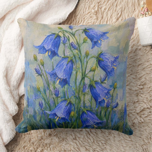 Blauglocken-Wiese Kissen (Decke)