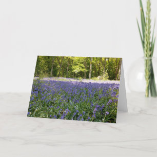 Blauglockenwald-Klapp-Grußkarte Karte