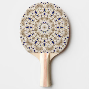 Blaugold geometrisches Blumen-Tischtennisschläger Tischtennis Schläger
