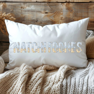 Blaugold Pastell Aquarell Natchitoches Louisiana Lendenkissen