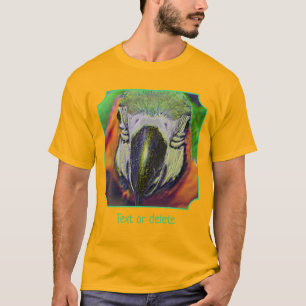 Blaugoldara Gesicht Papageien Kunst Personalized T-Shirt
