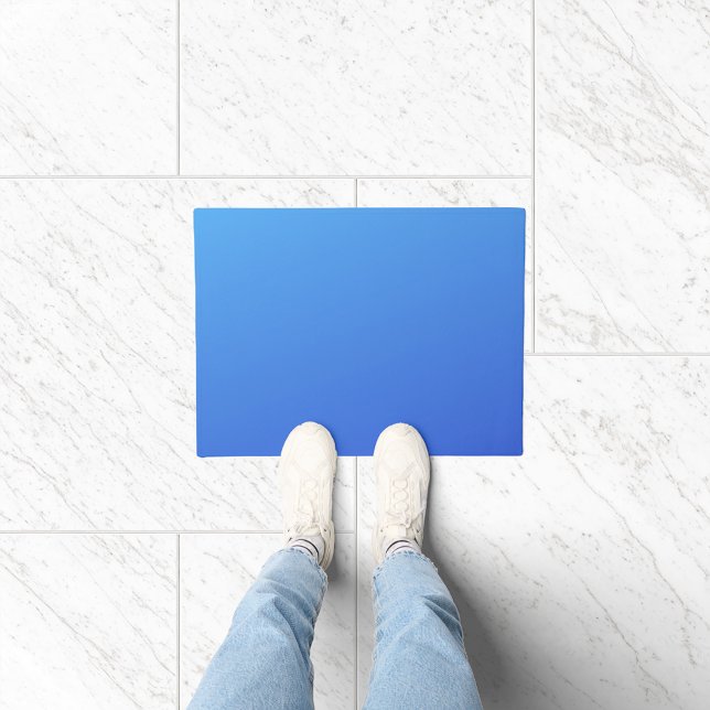 Blaugradient Farbe  Fußmatte (Von Creator hochgeladen)