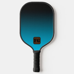 Blaugradität mit kleinen Polka-Punkten Pickleball Schläger