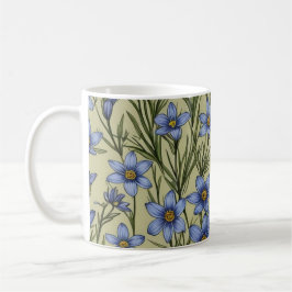 Blaugras-Blume Kaffeetasse