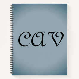 Blaugrau notizbuch