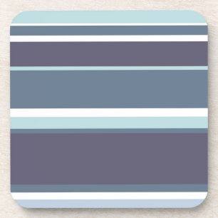 Blaugrau Streifen Getränkeuntersetzer