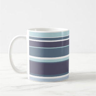 Blaugrau Streifen Kaffeetasse