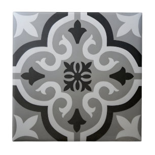 Blaugraue Bodenfliesen Vintag Fliese