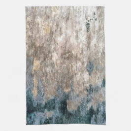 Blaugraue dekorative Abstrakte Kunstwerke Geschirrtuch