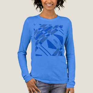 Blaugraue diagonale Formen, inspiriert von MCM Sou Tri-Blend Shirt
