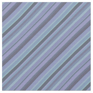 Blaugraue diagonale Streifen Stoff