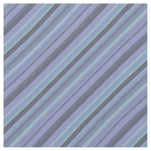 Blaugraue diagonale Streifen Stoff (Nahaufnahme)