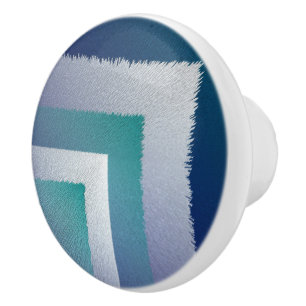 Blaugraue Ex-Pastellfarbe Keramikknauf