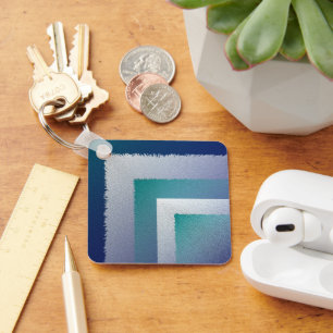 Blaugraue Ex-Pastellfarbe Schlüsselanhänger