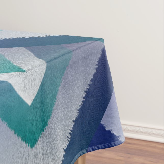 Blaugraue Ex-Pastellfarbe Tischdecke (Beispiel)