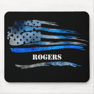 Blaugraue Flaggenmousepad Mousepad