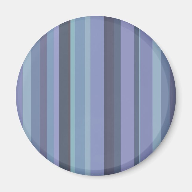 Blaugraue horizontale Streifen Magnet (Vorne)