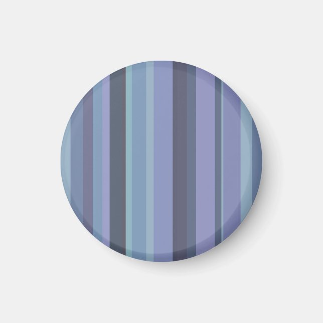 Blaugraue horizontale Streifen Magnet (Vorne)