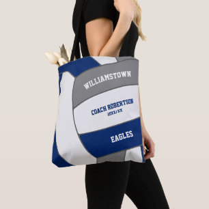 Blaugraue Mannschaftsfarben Volleyballtrainer