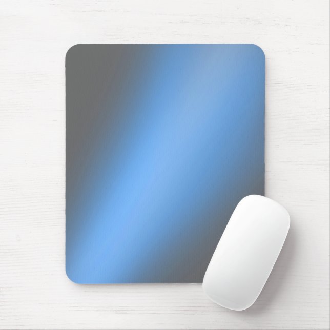 Blaugraue Mondlichtombre Mousepad (Mit Mouse)