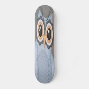 Blaugraue Owl Skateboard