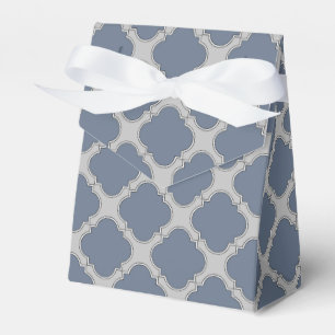 Blaugraue Quarrefolie Geschenkschachtel