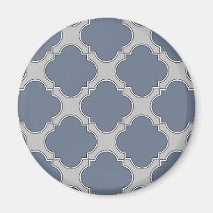 Blaugraue Quarrefolie Magnet