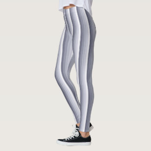 Blaugraue Schattenstreifen Leggings
