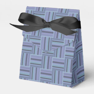 Blaugraue Streifen Geschenkschachtel