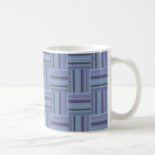 Blaugraue Streifen Kaffeetasse
