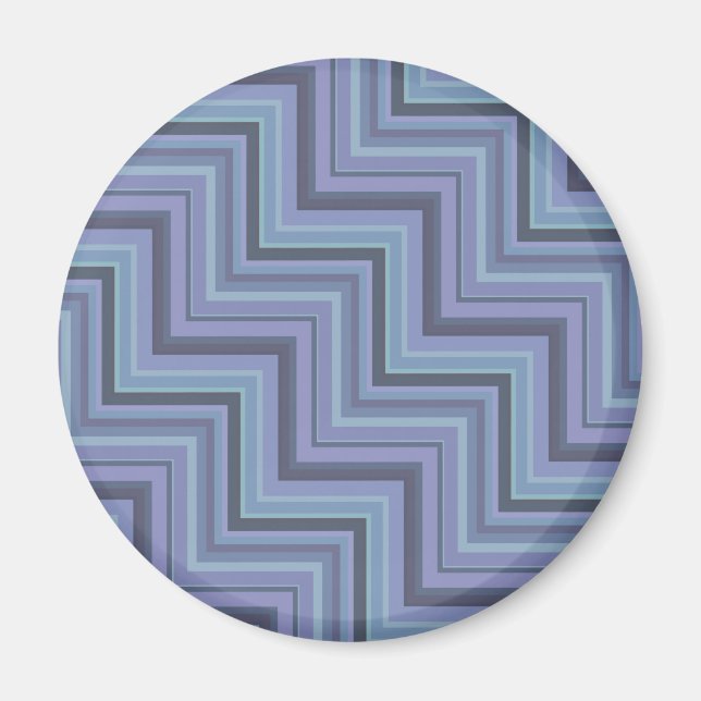 Blaugraue Streifen Magnet (Vorne)