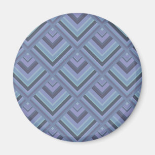Blaugraue Streifen Magnet