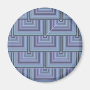 Blaugraue Streifen quadratischer Waage Magnet