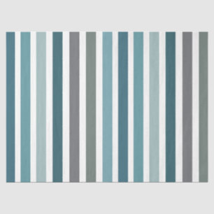 Blaugraue Streifen Seidenpapier